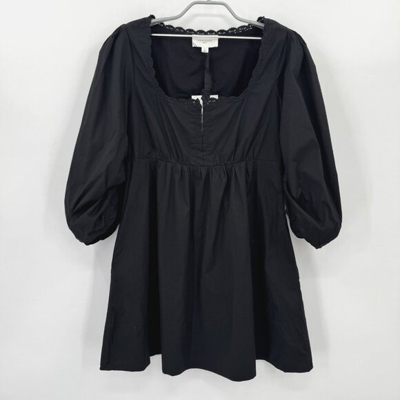 Pomander Place by Tuckernuck Women's Black Jenny Dress sz L NWT Mini - Picture 1 of 8